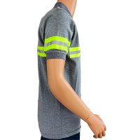Polo gris reflectivo lateral A