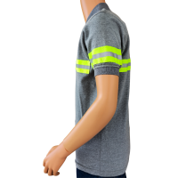Polo gris reflectivo lateral B
