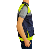 Chaleco bicolor lateral