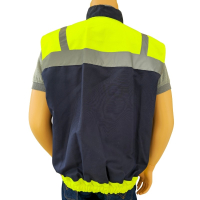 Chaleco bicolor posterior